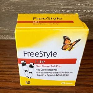 Freestyle Lite strips diabetes for blood sugar  monitoring. Sealed